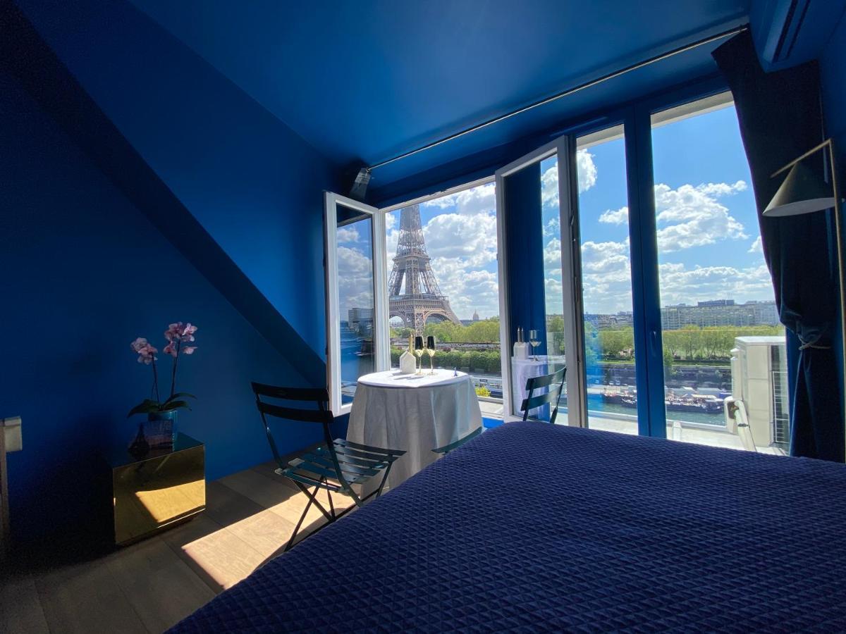 Eiffel Tower Romantic View Apartment Paris Bagian luar foto